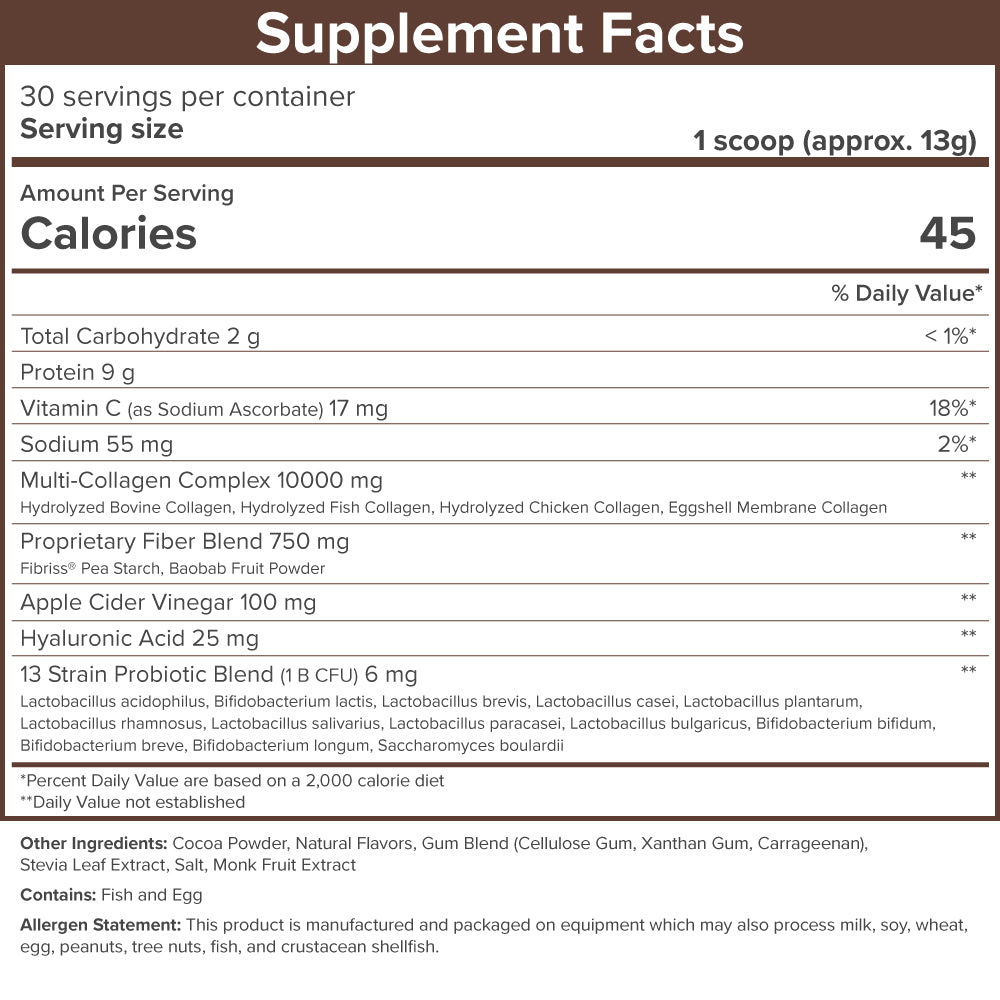 SkinnyFit Super Youth Plus Multi-Collagen Peptides Chocolate Flavor Collagen NEW Skinny Fit Skinnyfit