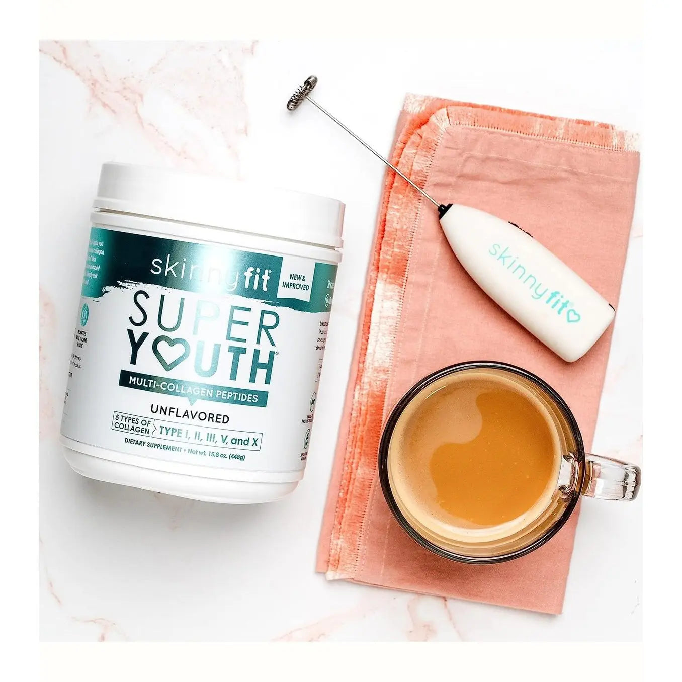 SkinnyFit Super Youth Plus Multi-Collagen Peptides Unflavored Collagen NEW Skinny Fit Skinnyfit